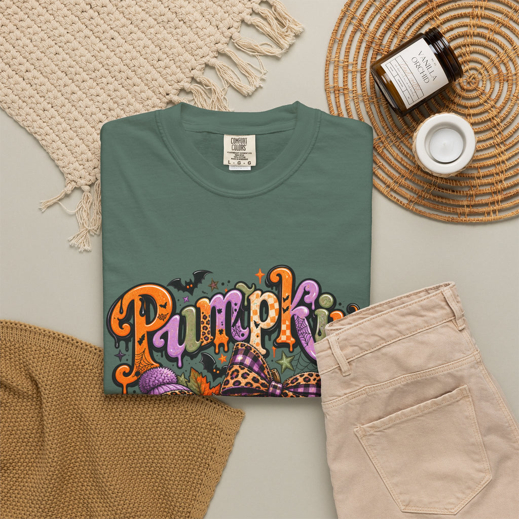 Pumpkin Season T-Shirt — Halloween Pumpkin & Ghost Fall Tee