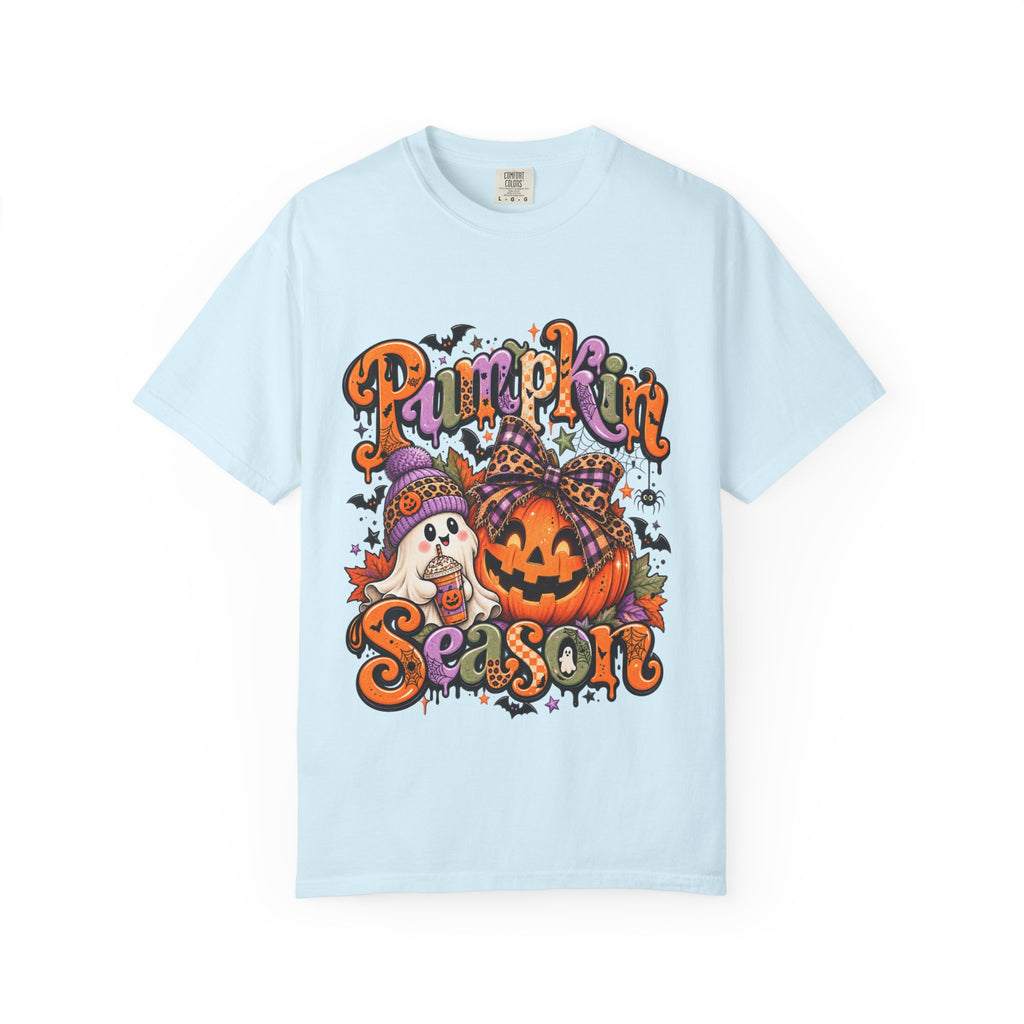 Pumpkin Season T-Shirt — Halloween Pumpkin & Ghost Fall Tee