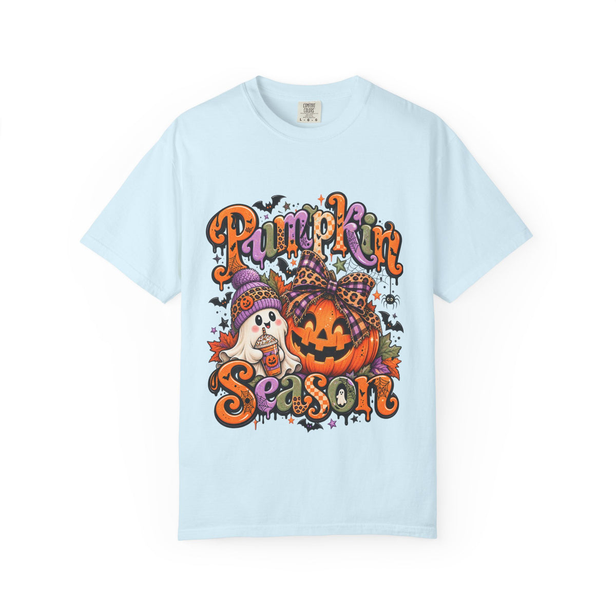 Pumpkin Season T-Shirt — Halloween Pumpkin & Ghost Fall Tee