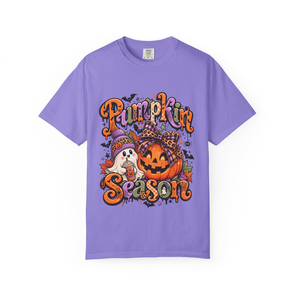 Pumpkin Season T-Shirt — Halloween Pumpkin & Ghost Fall Tee