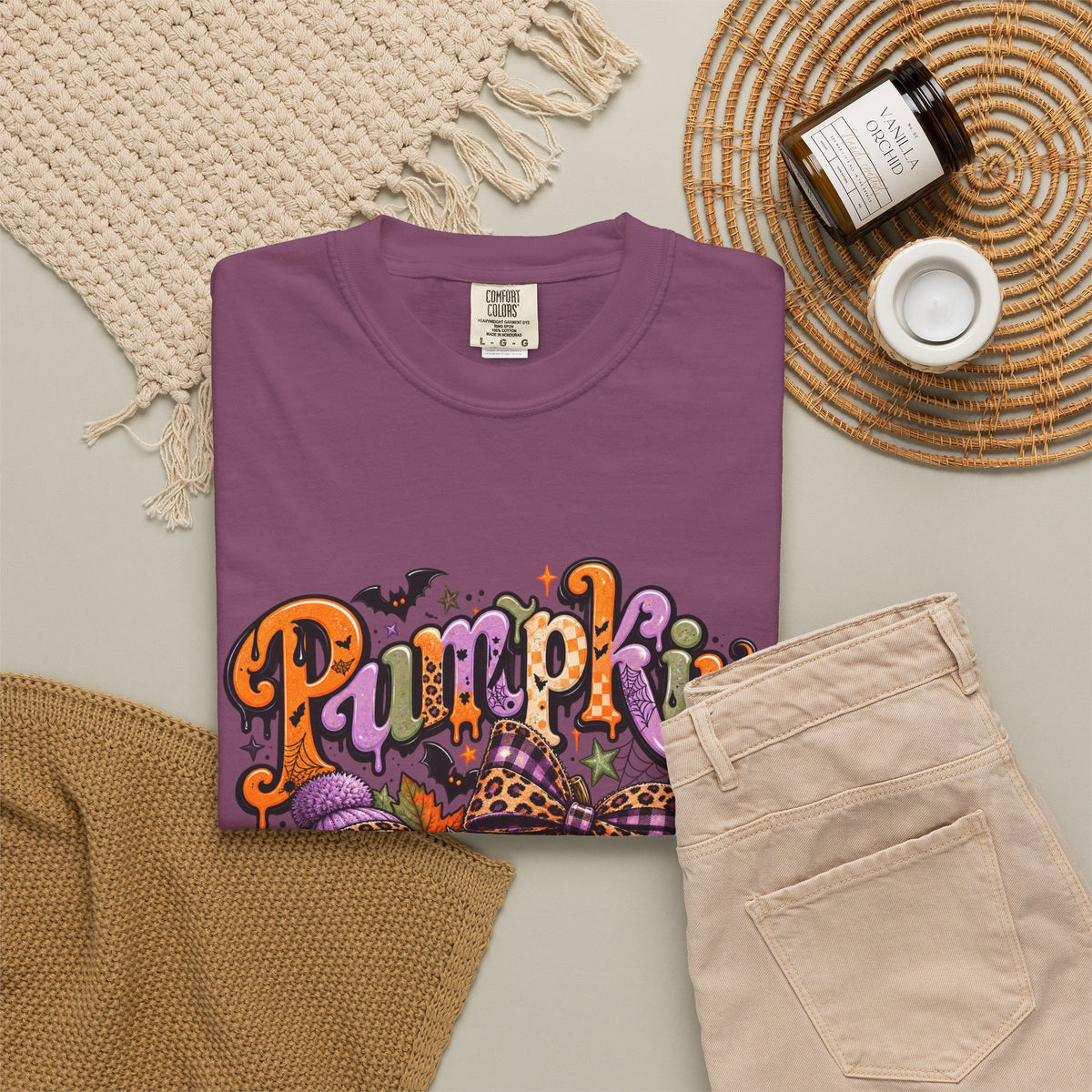Pumpkin Season T-Shirt — Halloween Pumpkin & Ghost Fall Tee