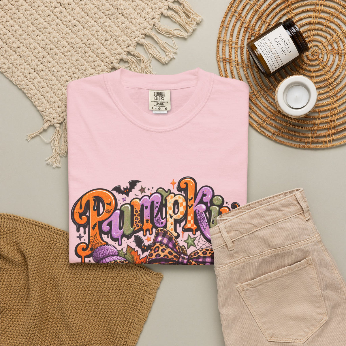 Pumpkin Season T-Shirt — Halloween Pumpkin & Ghost Fall Tee