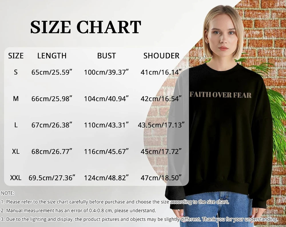 Oversized Faith Crewneck Sweatshirt