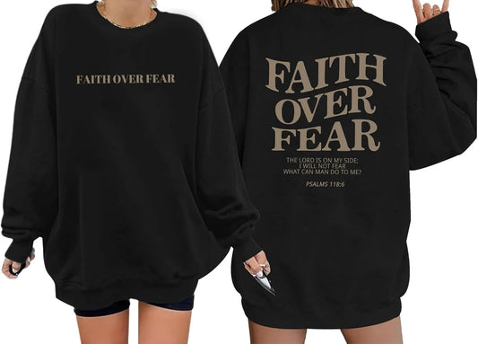Oversized Faith Crewneck Sweatshirt