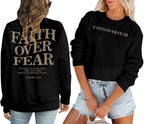Oversized Faith Crewneck Sweatshirt