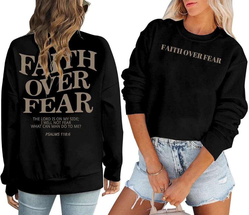 Oversized Faith Crewneck Sweatshirt