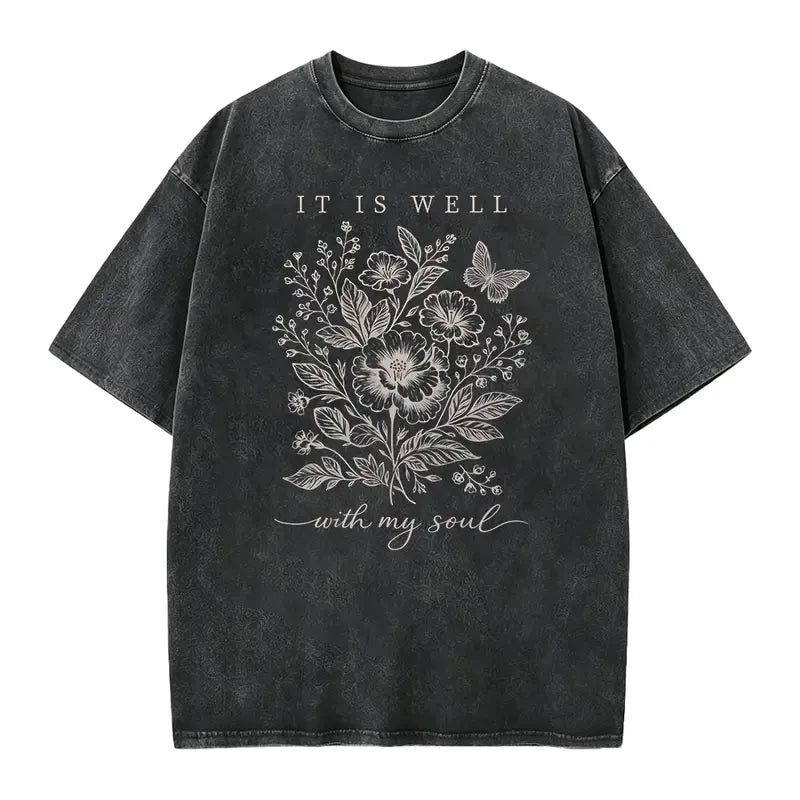 Floral Christian Bible Verse T-Shirt