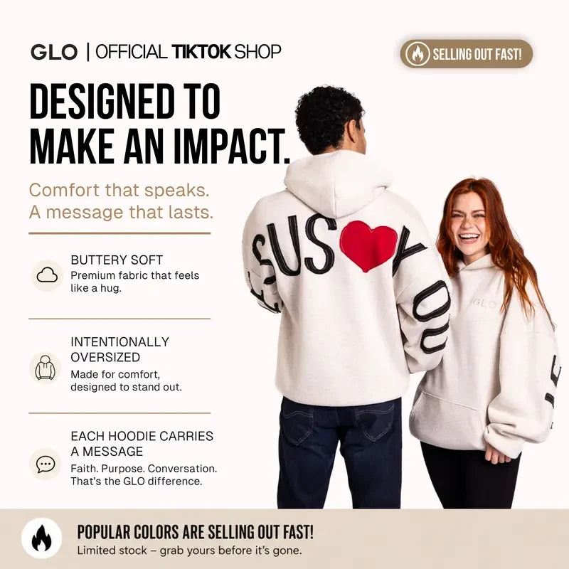 Oversized Christian Patchwork Hoodie