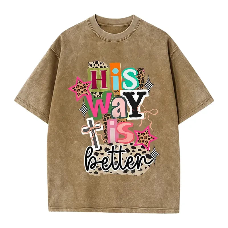 Christian Cross Cotton Graphic T-Shirt