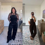 Tanming Corduroy Wide Leg Overalls