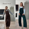 Tanming Corduroy Wide Leg Overalls