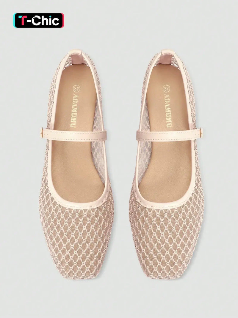 Mesh Breathable Ballet Mary Jane Flats