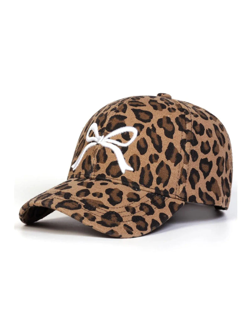 Leopard Print Bow Hat