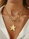 Bohemian Geometric Star Pendant Necklace