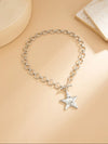 Bohemian Geometric Star Pendant Necklace