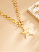 Bohemian Geometric Star Pendant Necklace
