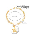 Bohemian Geometric Star Pendant Necklace