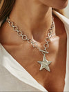 Bohemian Geometric Star Pendant Necklace