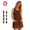 Corduroy Overall Mini Dress