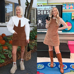 Corduroy Overall Mini Dress