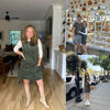 Corduroy Overall Mini Dress