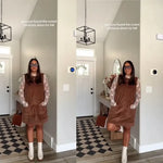 Corduroy Overall Mini Dress