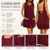 Corduroy Overall Mini Dress