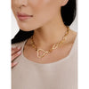 Open Heart Lock Necklace