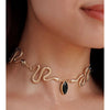 Ettika Serpentina CZ Crystal Choker Necklace