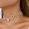 Ettika Serpentina CZ Crystal Choker Necklace