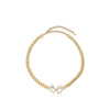 Gold Plated Double Gemstone Choker
