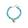 Turquoise Heart Charm Necklace
