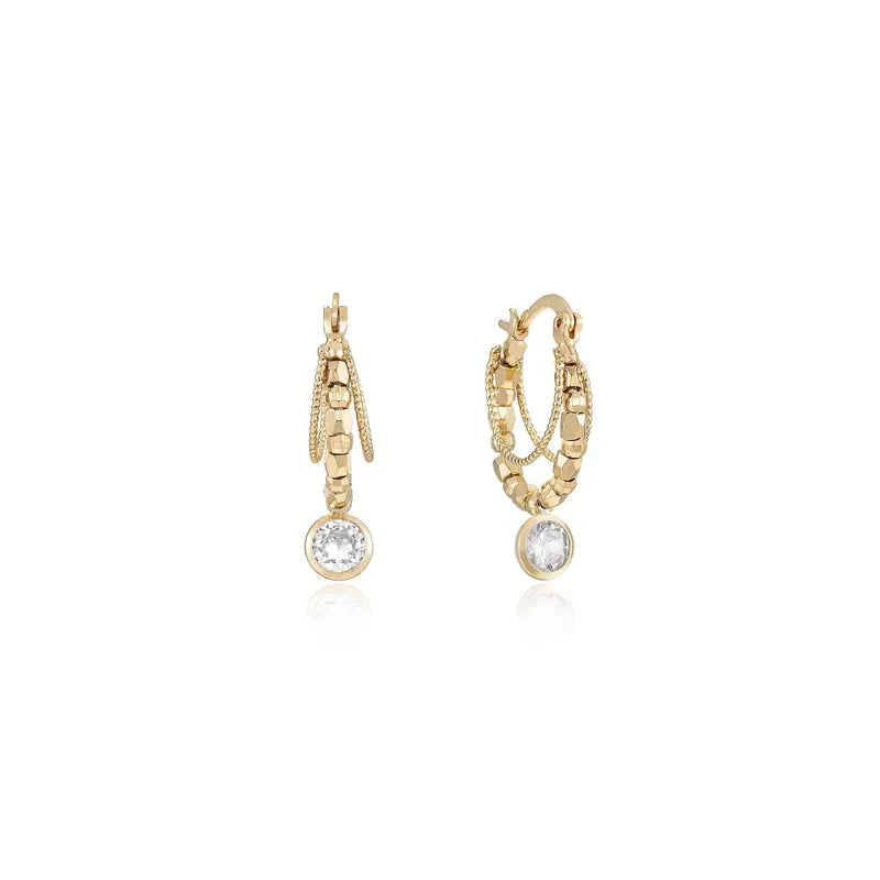 Ettika Boho Golden Hoop Earrings