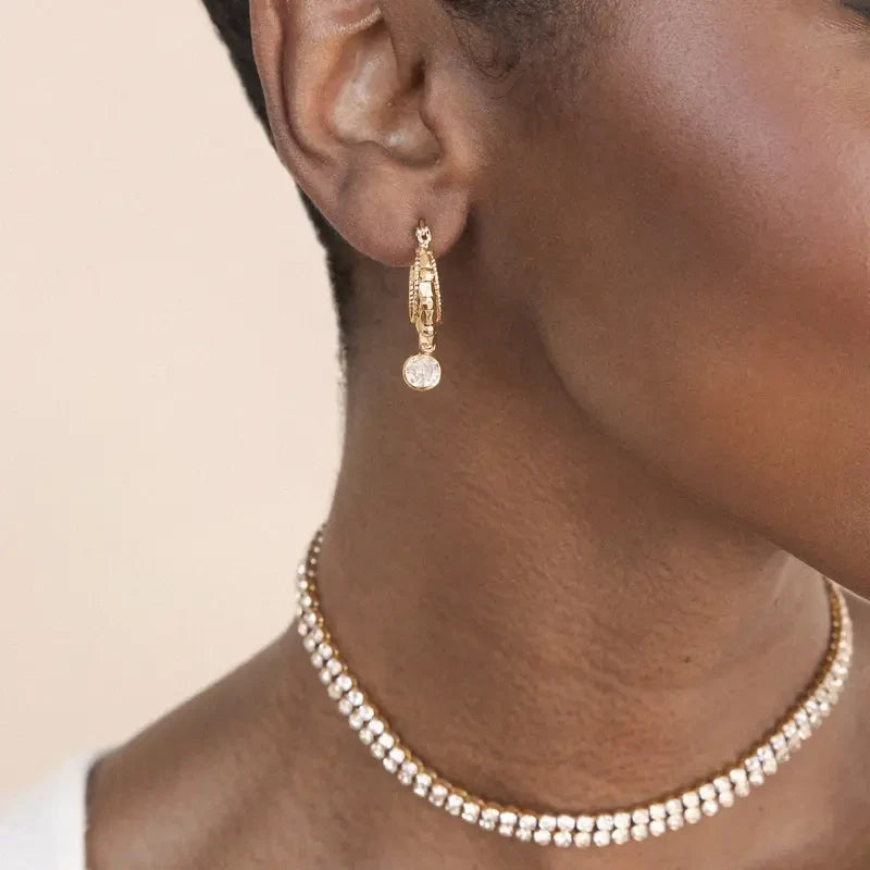Ettika Boho Golden Hoop Earrings