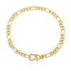 Gold Cuffed Link Necklace