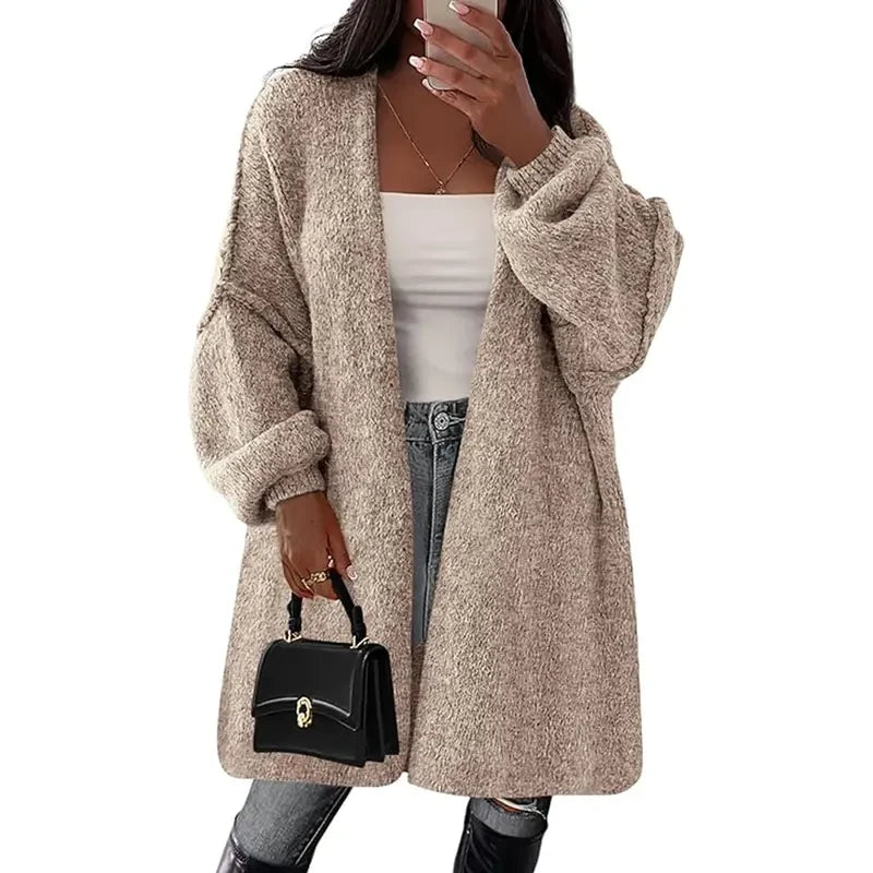 Oversized Knit Cardigan Sweater