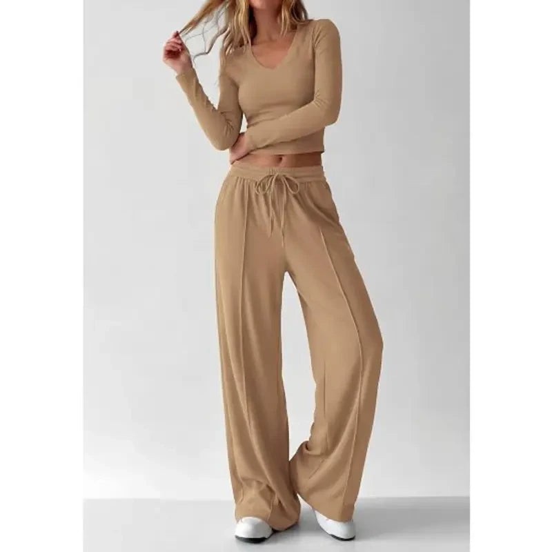 Ribbed Knit Lounge Set
