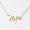Hope Gold Necklace