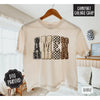 Faux Knit Amen Cropped Tee