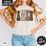 Faux Knit Amen Cropped Tee
