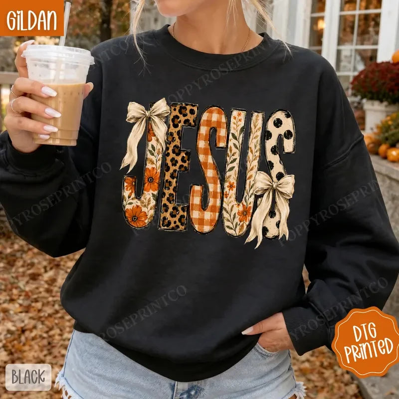 Fall Floral Jesus Sweatshirt