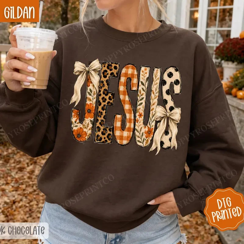 Fall Floral Jesus Sweatshirt
