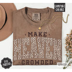 Leopard Print Religious Cotton T-Shirt
