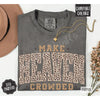 Leopard Print Religious Cotton T-Shirt