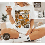 Trendy Fall Collage Comfort Colors T-Shirt