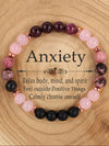 Garnet Beaded Meditation Bracelet