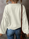 Faux Pearl Drop Shoulder Sweater