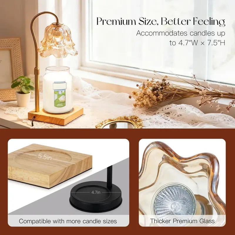 Lily of the Valley Floral Candle Warmer Lamp