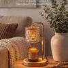 Woven Textured Glass Candle Warmer Lamp