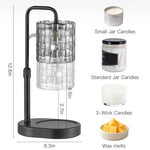 Woven Textured Glass Candle Warmer Lamp